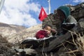 Children of Nepal living in the Himalayas, Manang village, Nepal, November 2017 editorial