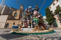 Children `Ninot`, paper mache figurines, made for the celebration `Fallas` on the main square in Gandia, Spain