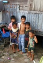 Young children in Padang, West Sumatra, Indonesia. Royalty Free Stock Photo