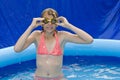 Children in paddling pool Royalty Free Stock Photo