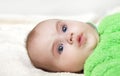 Children, people, infancy and age concept - beautiful happy baby Royalty Free Stock Photo