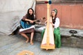 Children performing music at historic festival Royalty Free Stock Photo