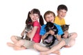 Children with pets