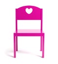 Children pink chair