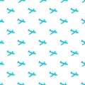 Children plane pattern, cartoon style