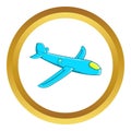 Children plane vector icon