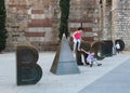 Children play in Barcelona