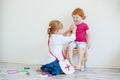 Children play doctor and patient Royalty Free Stock Photo