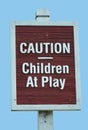 Children at play sign Royalty Free Stock Photo