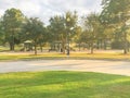 Children playground activities in residential area at sunset Royalty Free Stock Photo