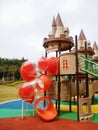 Children playground castle Royalty Free Stock Photo