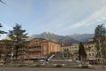 Children playground closed because of Coronavirus in Merano, South Tyrol, Italy