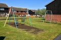 Children playground empty swibgs