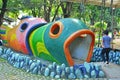 Children playground fish tunnel in Manila, Philippines