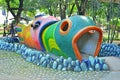 Children playground fish tunnel in Manila, Philippines