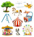 Children playground icons