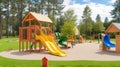 Children playground in Nida resort town in Lith...