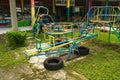 Children playground with nobody photo taken in Bogor Indonesia