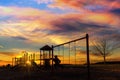 Children Playground at Sunset in Happy Valley OR