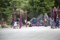 Children playing at playground