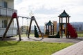 children playground the townhouse apartment yard, preschool recreation