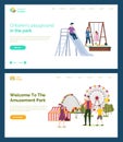 Children Playground, Welcome to Amusement Park Royalty Free Stock Photo