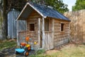 Children playhouse in the yard Royalty Free Stock Photo