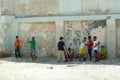 Children playing baseball, Havana, Cuba