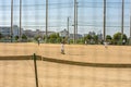 Children playing baseball in the schoolyard in Osaka, Japan