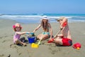 Children playing on the beach