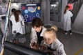 Children playing in bunker questroom Royalty Free Stock Photo