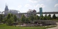 Children playing in Cumberland Park in Downtown Nashville, TN