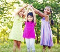 Children Playing Girls Togetherness Happiness Leisure Concept