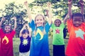 Children Playing Happiness Celebration Outdoors Concept Royalty Free Stock Photo