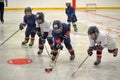 Children playing hockey