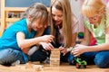 Children playing at home