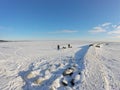 Winter on Baltic Sea Royalty Free Stock Photo
