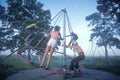 Children playing in a park