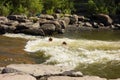 Children playing in the san juan river