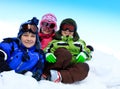 Children playing in snow