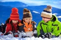 Children playing in snow