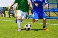 Children Playing Soccer Football Match Royalty Free Stock Photo