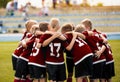 Children Playing Sports. Happy Kids Sports Team. Youth Sports Players Gathering in Team