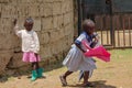 Children playing on the street in Africa Royalty Free Stock Photo