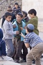 Children playing in the street of old Jerusalem