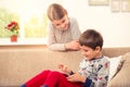 Children playing with tablet pc Royalty Free Stock Photo