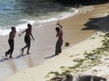 Children playing at theShore at the Indian Ocean Mombasa