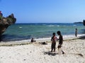 Children playing at theShore at the Indian Ocean Mombasa