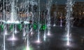 Children playing in a water fountain in Lublin Royalty Free Stock Photo