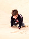 Child at desert